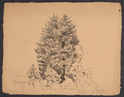 Trees in Bernau by Hans Thoma