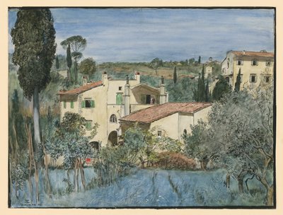 A Villa on the Outskirts of Florence by Hans Thoma