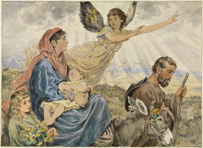 Flight into Egypt by Hans Thoma