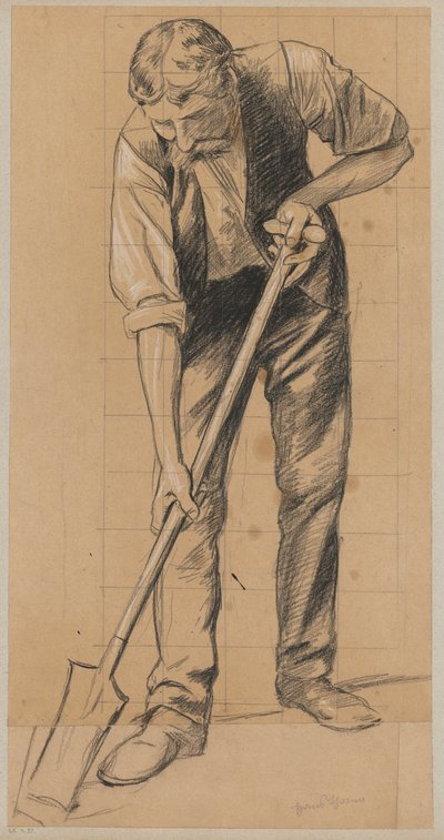 Man Digging with a Spade by Hans Thoma