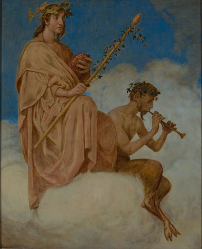 October (Wine Gods) by Hans Thoma