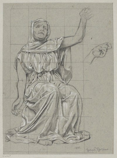 Study of a Figure of One of the Norns by Hans Thoma