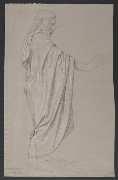 Sketch of Christ by Hans Thoma