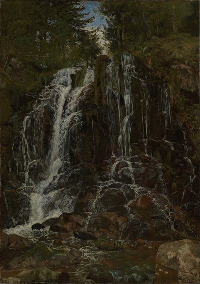 Waterfall near St. Blasien by Hans Thoma