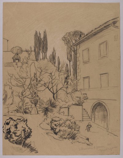 View of the Monastery of St. Francis in Florence by Hans Thoma