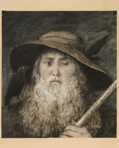 Wotan as Wayfarer by Hans Thoma