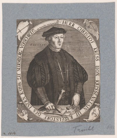 Portrait of Christoph II Kreß von Kressenstein by Hans Troschel