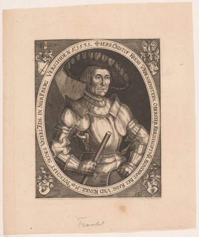 Portrait of Christoph I Kress von Kressenstein by Hans Troschel