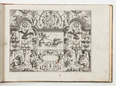 Plate 20, from Grotteßco in diverßche manieren (Various Grotesques) by Hans Vredeman de Vries