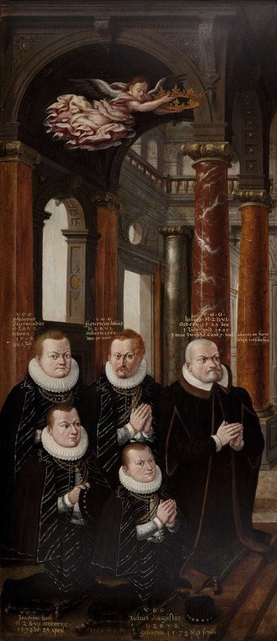 The Family of Julius of Brunswick-Lüneburg and Hedwig of Brandenburg by Hans Vredeman de Vries