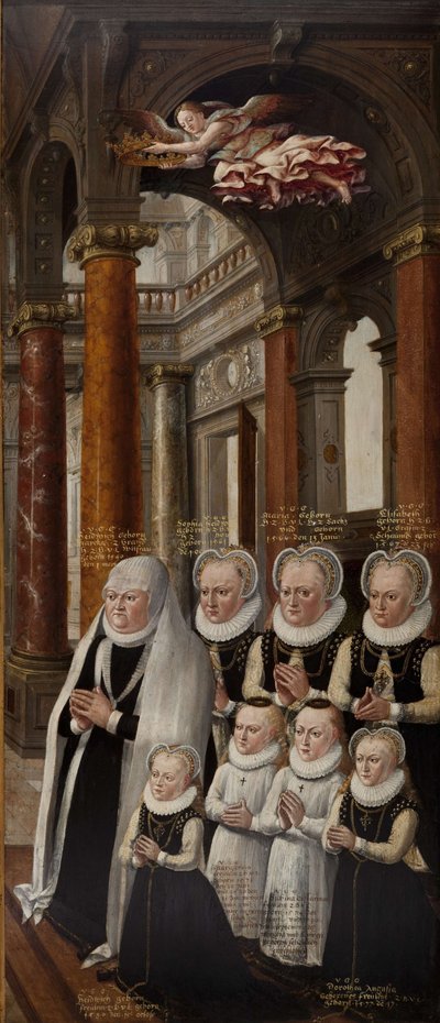 The Family of Julius of Brunswick-Lüneburg and Hedwig of Brandenburg. Wing of the Epitaph-Altarpiece by Hans Vredeman de Vries
