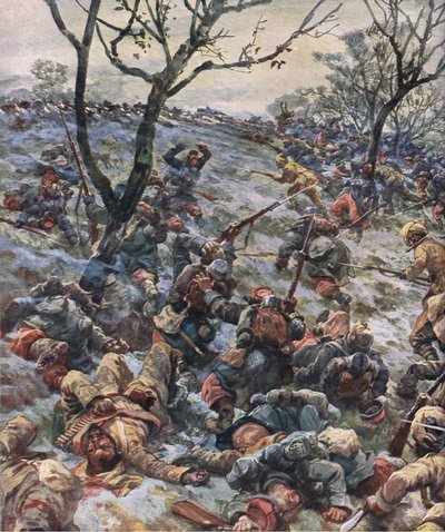 The Collapse of the French Front Line, from The Illustrated History of the World War 1914-1915 by Hans W. Schmidt