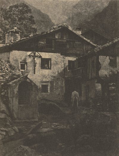 A Village Corner by Hans Watzek