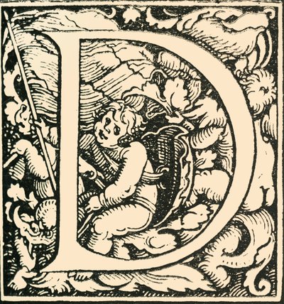 D - An Alphabet by Hans Weiditz by Hans Weiditz