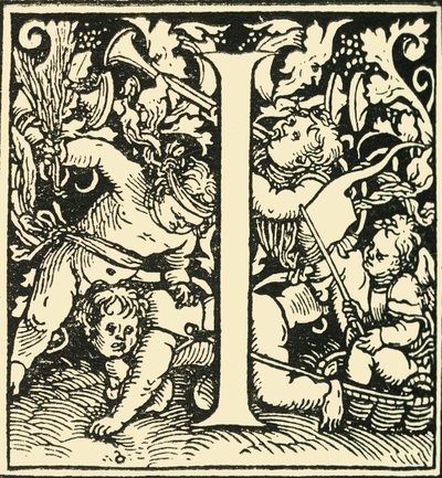 I - An Alphabet by Hans Weiditz, c1520-1521, 1908 by Hans Weiditz