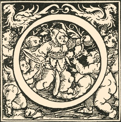 O - An Alphabet by Hans Weiditz, c1520-1521, 1908 by Hans Weiditz