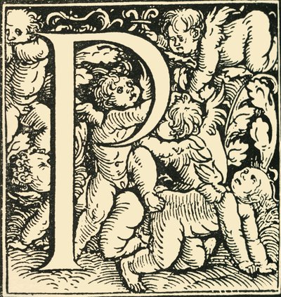 P - An Alphabet by Hans Weiditz, c1520-1521 by Hans Weiditz