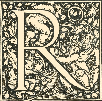 R - An Alphabet by Hans Weiditz by Hans Weiditz