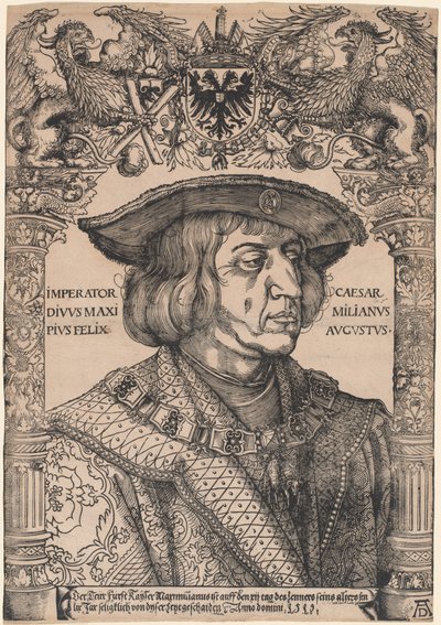 Emperor Maximilian I by Hans Weiditz, II, after Albrecht Dürer