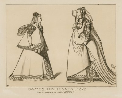 Italian Women, 1572 by Hans Weigel