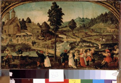Village Fete by Hans Wertinger