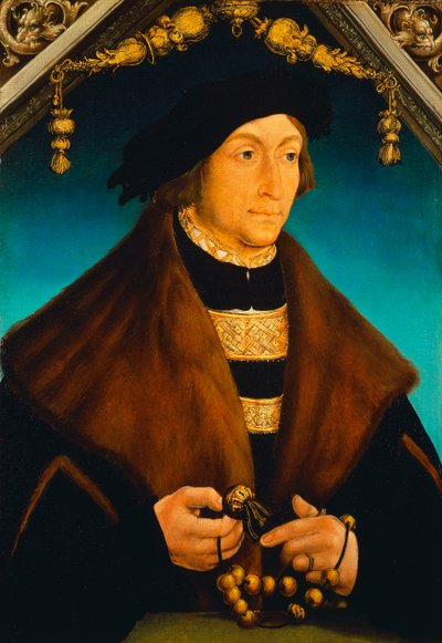 Portrait of the Count Palatine George of Wittelsbach, Bishop of Speyer by Hans Wertinger