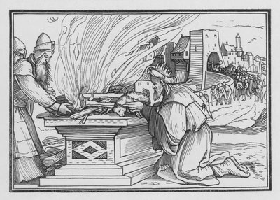 Ahaz Reigns Very Wickedly by Hans after Holbein the Younger