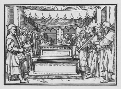 David Appoints a Band of Singers and Music to Praise the Lord by Hans after Holbein the Younger