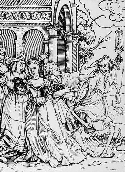 Death and the Courtier by Hans after Holbein the Younger