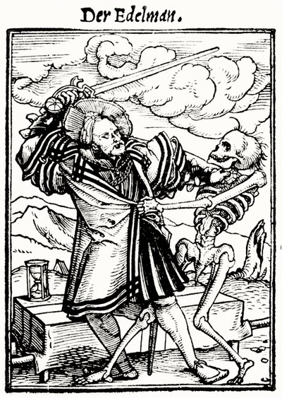 Death and the Nobleman by Hans after Holbein the Younger