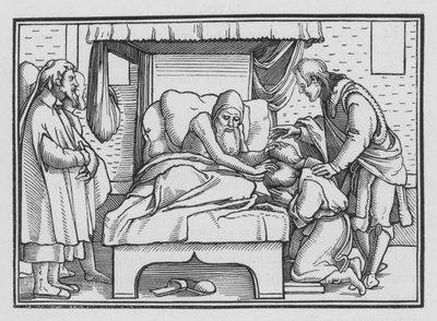 Jacob Blesses Joseph and His Two Sons by Hans after Holbein the Younger