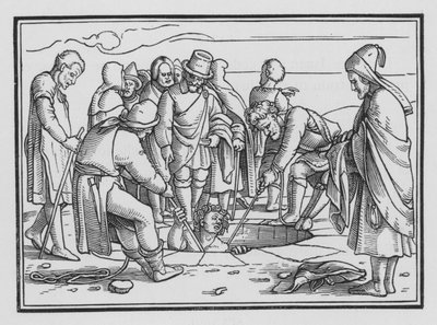 Joseph Cast into a Pit by Hans after Holbein the Younger
