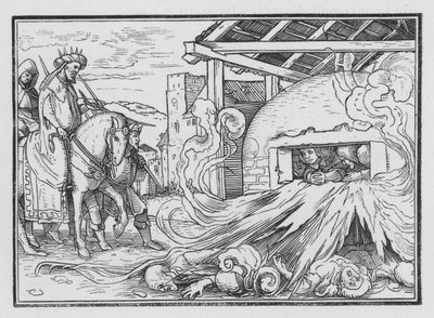 Shadrach, Meshach, and Abednego Cast into the Fire by Hans after Holbein the Younger