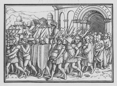Shishak Spoils Jerusalem by Hans after Holbein the Younger