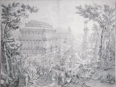 The Mausoleum of Halicarnassus by Hans or Jan Vredeman de Vries