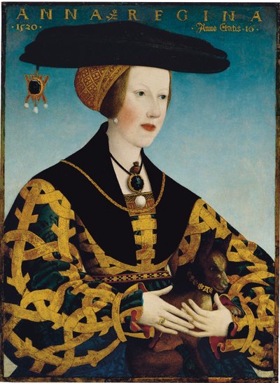 Portrait of Queen Anne of Hungary by Hans or Johan Maler