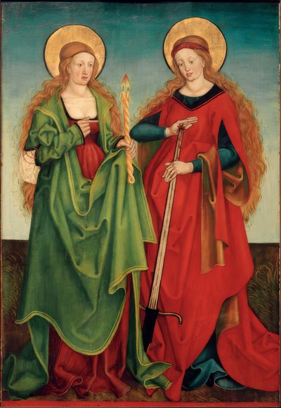 Saints Genevieve and Lucy by Hans und Jakob Strüb
