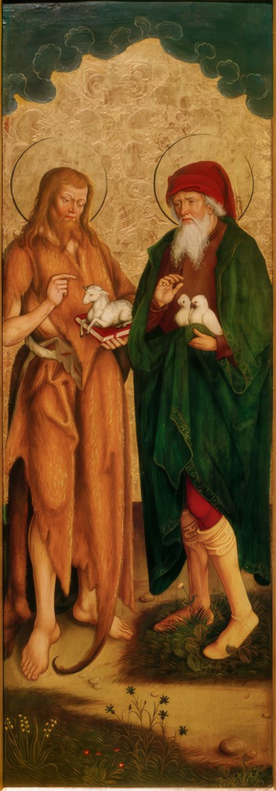 John the Baptist and Joachim by Hans und Jakob Strüb