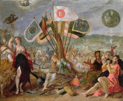 Allegory of the Turkish Wars: The Battle of Hermannstadt by Hans von Aachen