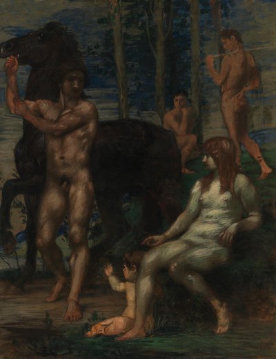 Horse Handler and Nymph by Hans von Marées