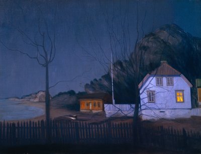 The Mansion and the Smallholder by Harald Oscar Sohlberg