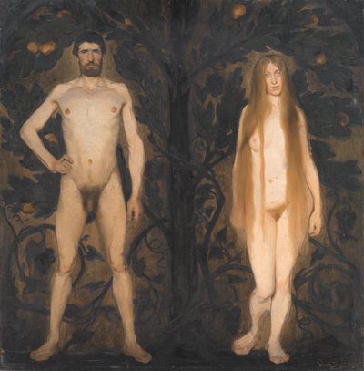 Adam and Eve by Harald Slott Møller