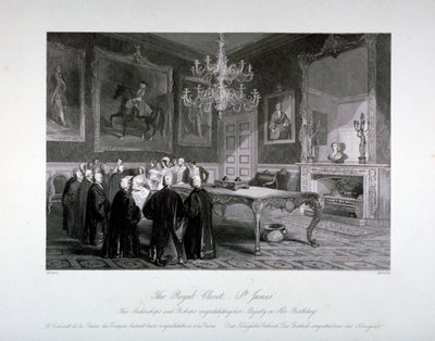 Interior view of the Royal Closet in St James