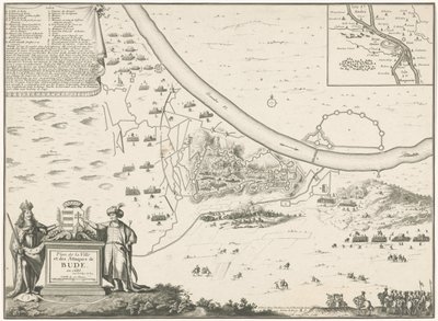 Map of Buda, 1686 by Harmanus van Loon