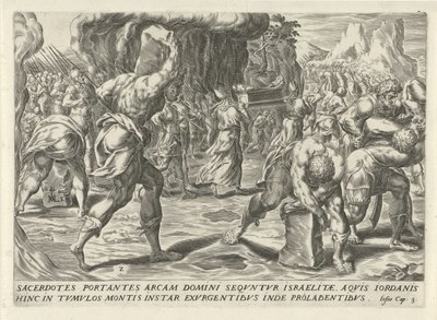 Crossing the River Jordan (The History of Joshua) by Harmen Jansz Muller
