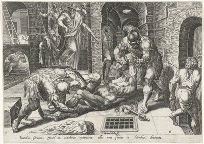 Wicked Servant Thrown into a Dark Dungeon by Harmen Jansz Muller