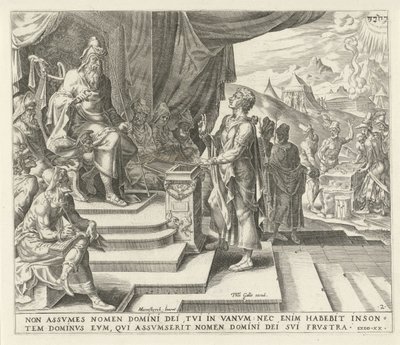 A Man Swearing by God Before the Judge (The Ten Commandments) by Harmen Jansz Muller