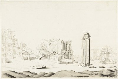 Ruins of the Campo Vaccino in the Roman Forum by Harmen ter Borch