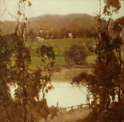 On the River Yarra Near Melbourne by Harold Brocklebank Herbert