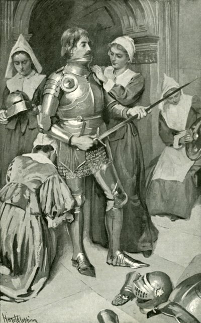 Christian Clothed in Armour by Harold Copping
